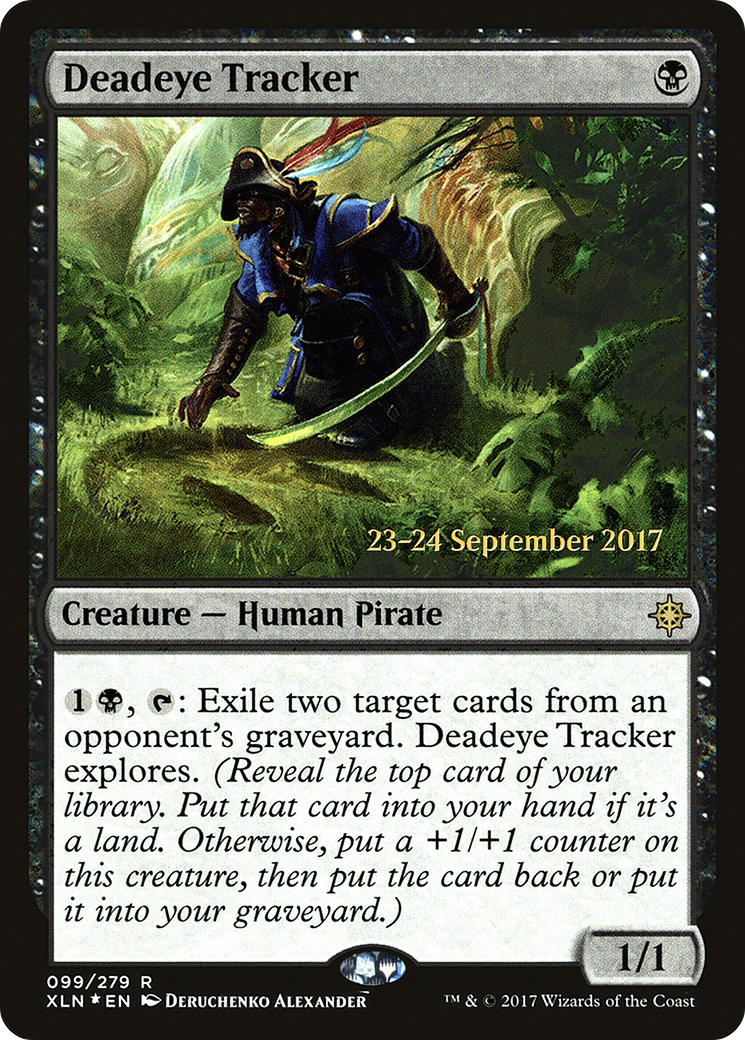 Deadeye Tracker (PXLN-99S) - Ixalan Promos Foil - Premium MTG Single from Wizards of the Coast - Just $0.28! Shop now at Game Crave Tournament Store