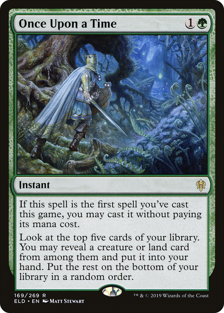 Once Upon a Time (ELD-169) - Throne of Eldraine Foil - Premium MTG Single from Wizards of the Coast - Just $0.84! Shop now at Game Crave Tournament Store