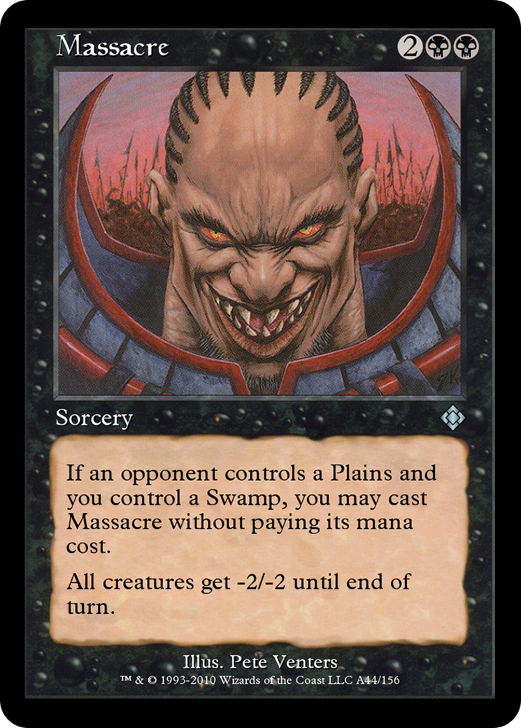 Massacre (TD0-A44) - Magic Online Theme Decks - Premium MTG Single from Wizards of the Coast - Just $0! Shop now at Game Crave Tournament Store