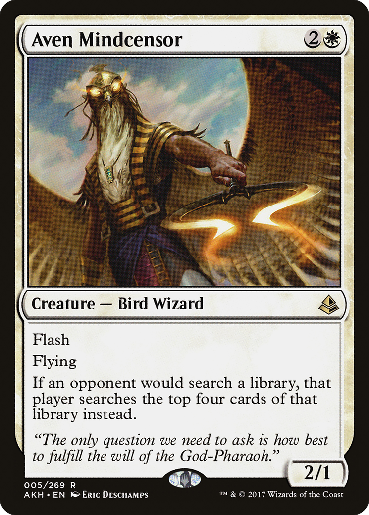 Aven Mindcensor (AKH-005) - Amonkhet - Premium MTG Single from Wizards of the Coast - Just $0.14! Shop now at Game Crave Tournament Store