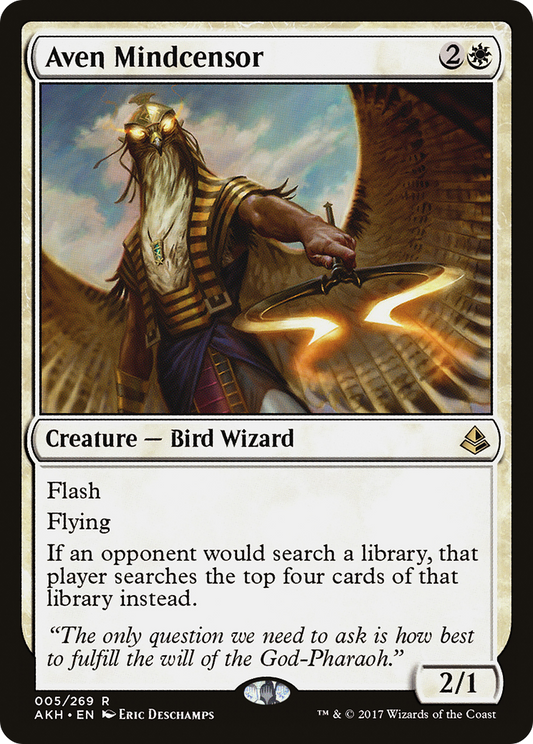 Aven Mindcensor (AKH-005) - Amonkhet - Premium MTG Single from Wizards of the Coast - Just $0.14! Shop now at Game Crave Tournament Store