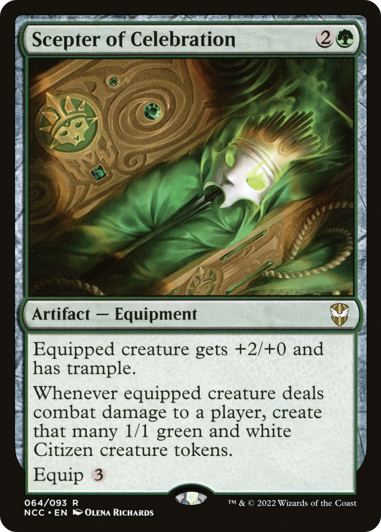 Scepter of Celebration (NCC-064) - New Capenna Commander - Premium MTG Single from Wizards of the Coast - Just $2.36! Shop now at Game Crave Tournament Store