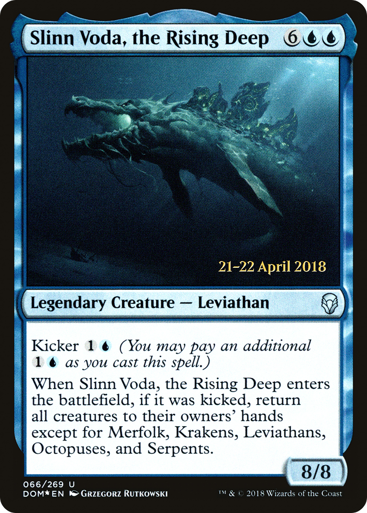 Slinn Voda, the Rising Deep (PDOM-66S) - Dominaria Promos Foil - Premium MTG Single from Wizards of the Coast - Just $3.26! Shop now at Game Crave Tournament Store