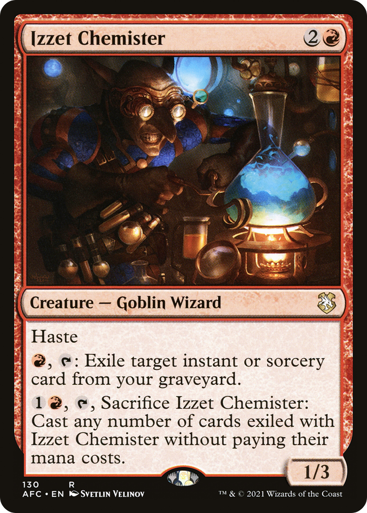 Izzet Chemister (AFC-130) - Forgotten Realms Commander - Premium MTG Single from Wizards of the Coast - Just $0.25! Shop now at Game Crave Tournament Store
