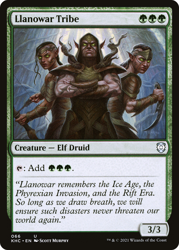 Llanowar Tribe (KHC-066) - Kaldheim Commander - Premium MTG Single from Wizards of the Coast - Just $0.57! Shop now at Game Crave Tournament Store