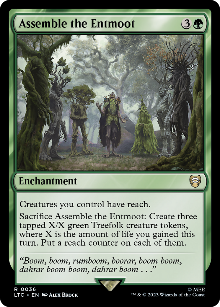 Assemble the Entmoot (LTC-036) - Tales of Middle-earth Commander - Premium MTG Single from Wizards of the Coast - Just $0.08! Shop now at Game Crave Tournament Store