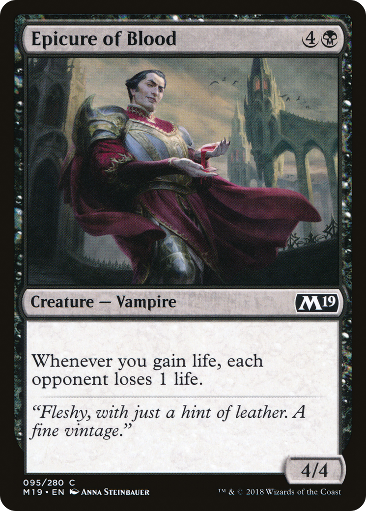 Epicure of Blood (M19-095) - Core Set 2019 - Premium MTG Single from Wizards of the Coast - Just $0.08! Shop now at Game Crave Tournament Store