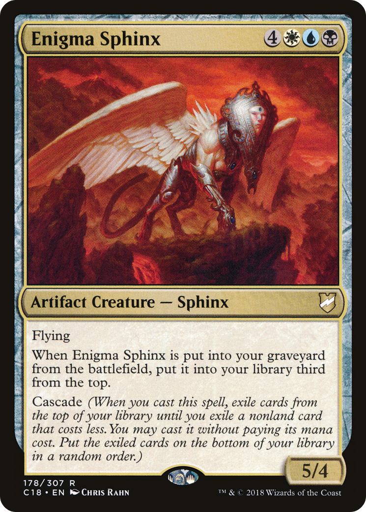 Enigma Sphinx (C18-178) - Commander 2018 - Premium MTG Single from Wizards of the Coast - Just $0.08! Shop now at Game Crave Tournament Store