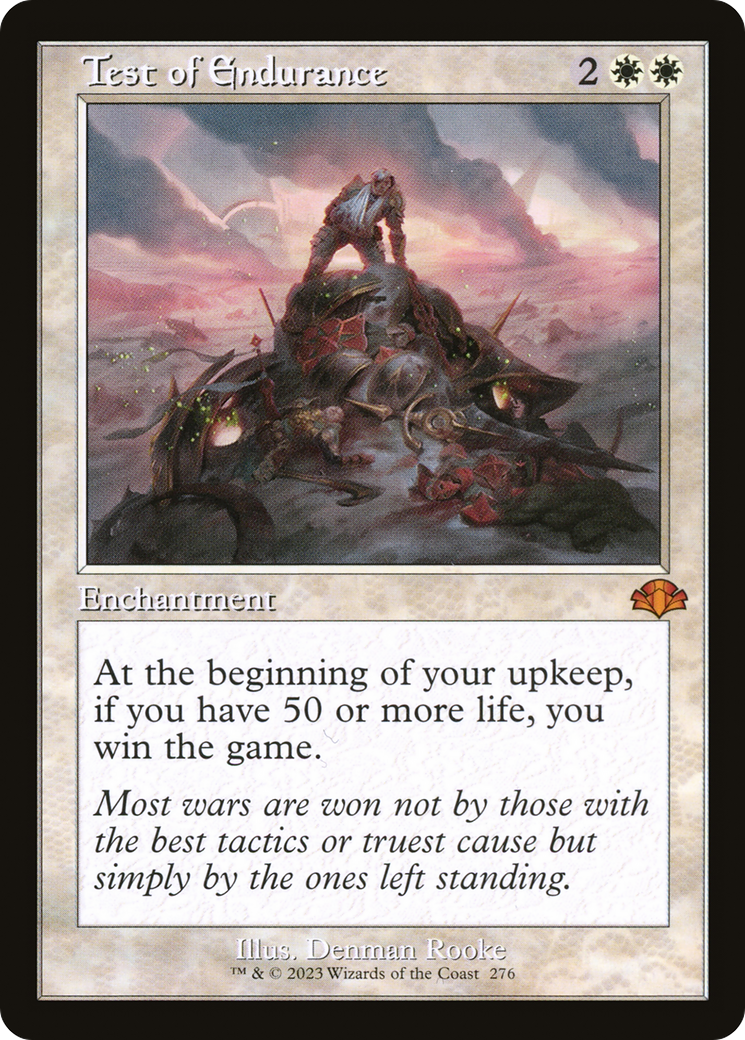 Test of Endurance (DMR-276) - Dominaria Remastered Foil - Premium MTG Single from Wizards of the Coast - Just $1.26! Shop now at Game Crave Tournament Store