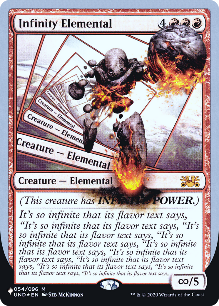 Infinity Elemental (UPLIST-029) - The List (Unfinity Foil Edition) Foil - Premium MTG Single from Wizards of the Coast - Just $0.08! Shop now at Game Crave Tournament Store
