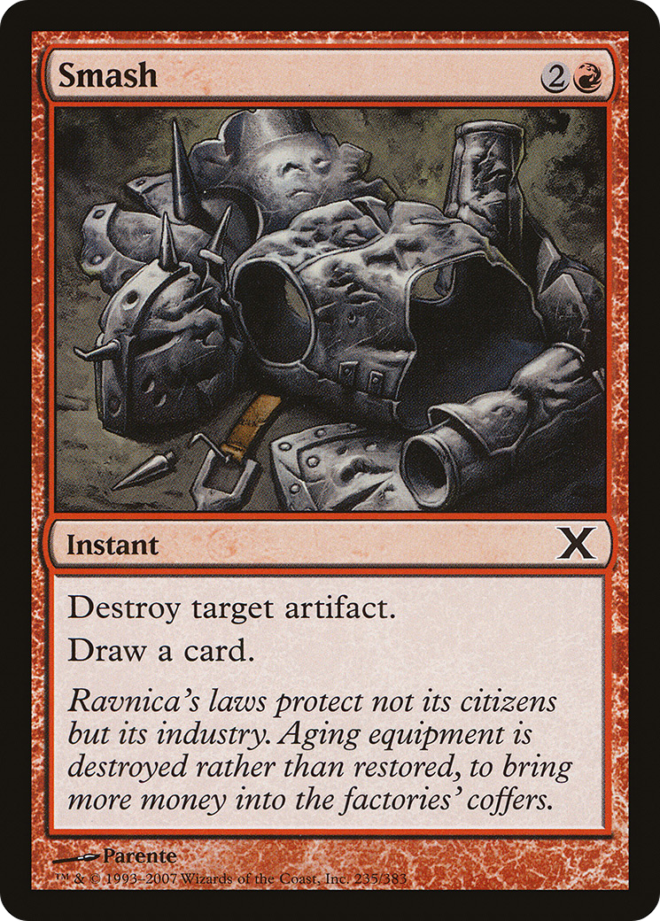 Smash (10E-235) - Tenth Edition Foil - Premium MTG Single from Wizards of the Coast - Just $0.08! Shop now at Game Crave Tournament Store