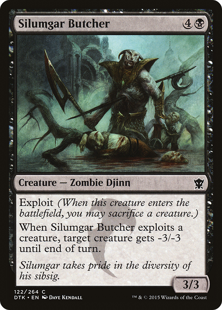 Silumgar Butcher (DTK-122) - Dragons of Tarkir Foil - Premium MTG Single from Wizards of the Coast - Just $0.08! Shop now at Game Crave Tournament Store