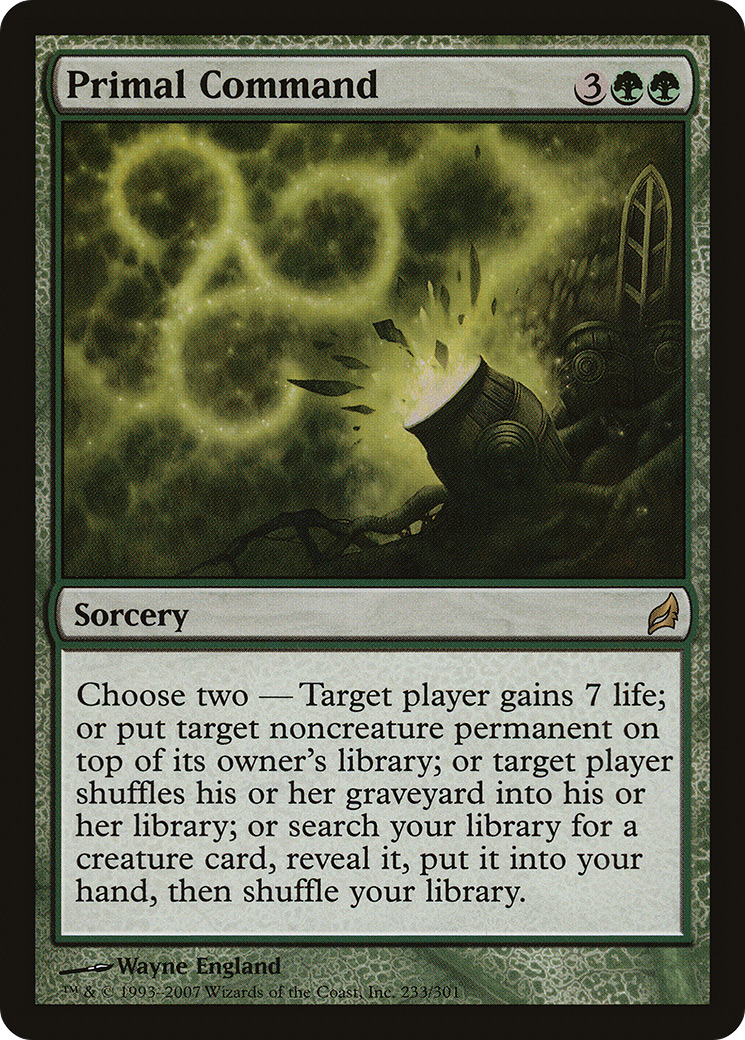 Primal Command (LRW-233) - Lorwyn Foil - Premium MTG Single from Wizards of the Coast - Just $1.34! Shop now at Game Crave Tournament Store
