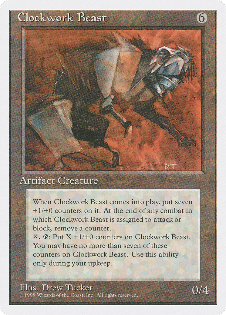 Clockwork Beast (4ED-307) - Fourth Edition - Premium MTG Single from Wizards of the Coast - Just $0.25! Shop now at Game Crave Tournament Store