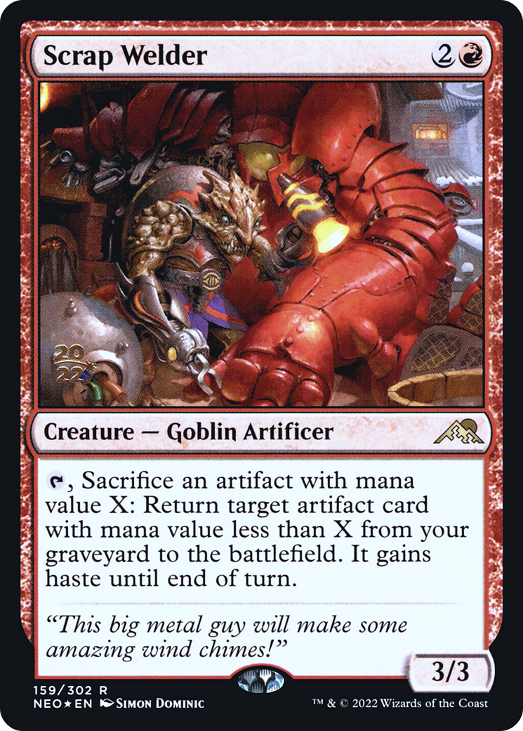 Scrap Welder (PNEO-159S) - Kamigawa: Neon Dynasty Promos Foil - Premium MTG Single from Wizards of the Coast - Just $0.25! Shop now at Game Crave Tournament Store