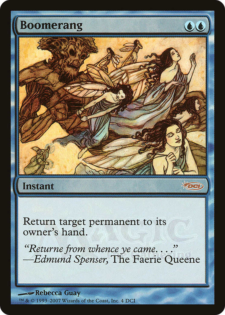 Boomerang (PDCI-004) - DCI Promos Foil - Premium MTG Single from Wizards of the Coast - Just $1.50! Shop now at Game Crave Tournament Store