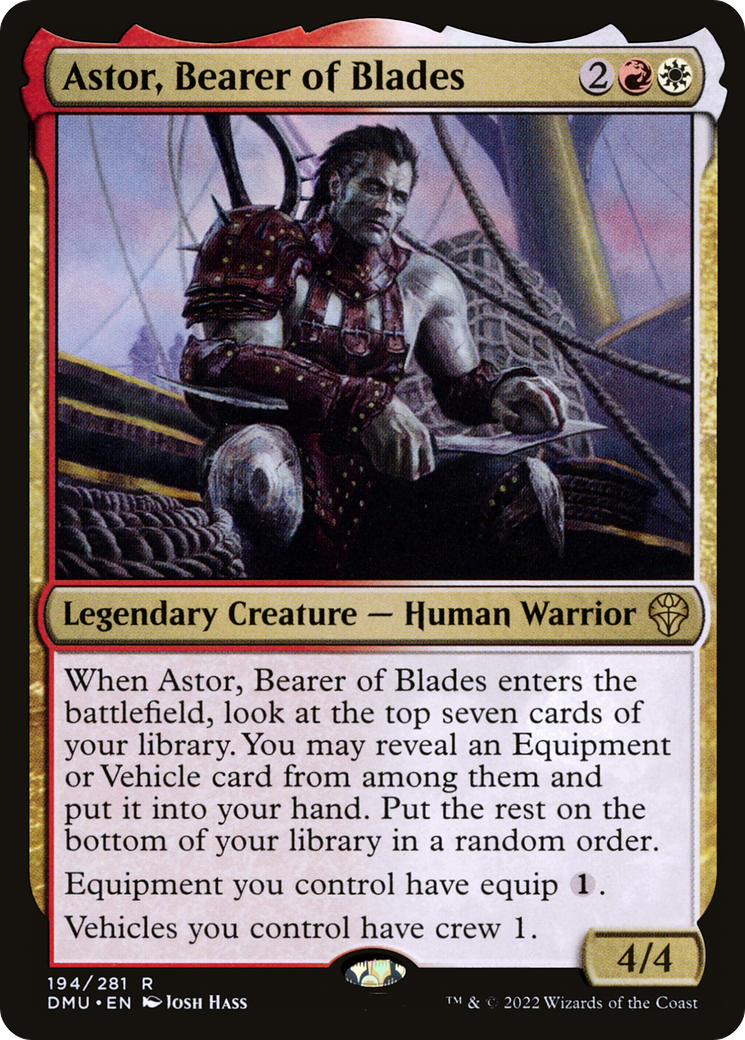 Astor, Bearer of Blades (DMU-194) - Dominaria United - Premium MTG Single from Wizards of the Coast - Just $0.10! Shop now at Game Crave Tournament Store