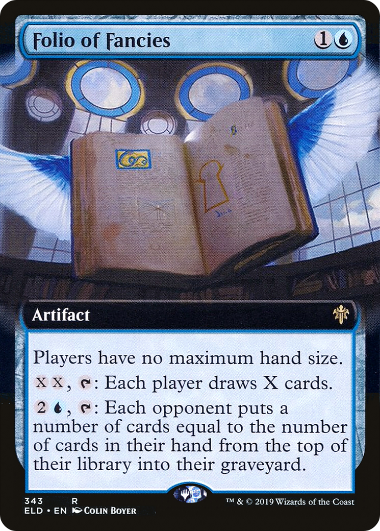 Folio of Fancies (ELD-343) - Throne of Eldraine: (Extended Art) Foil - Premium MTG Single from Wizards of the Coast - Just $1.30! Shop now at Game Crave Tournament Store