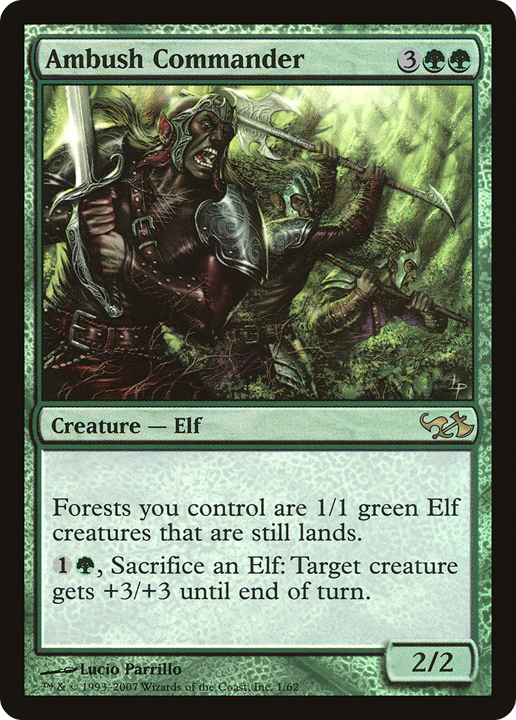 Ambush Commander (DD1-001) - Duel Decks: Elves vs. Goblins Foil - Premium MTG Single from Wizards of the Coast - Just $0.59! Shop now at Game Crave Tournament Store