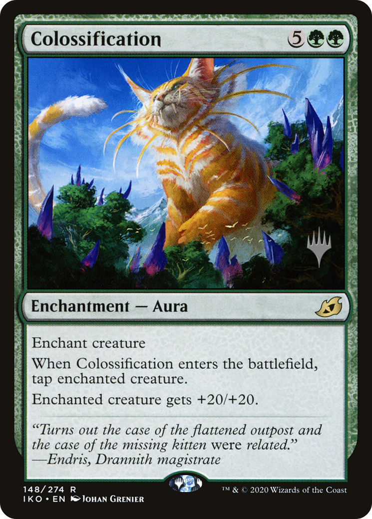 Colossification (PIKO-148P) - Ikoria: Lair of Behemoths Promos Foil - Premium MTG Single from Wizards of the Coast - Just $2.30! Shop now at Game Crave Tournament Store
