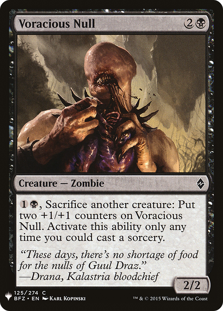 Voracious Null (MB1-816) - Mystery Booster - Premium MTG Single from Wizards of the Coast - Just $0.08! Shop now at Game Crave Tournament Store