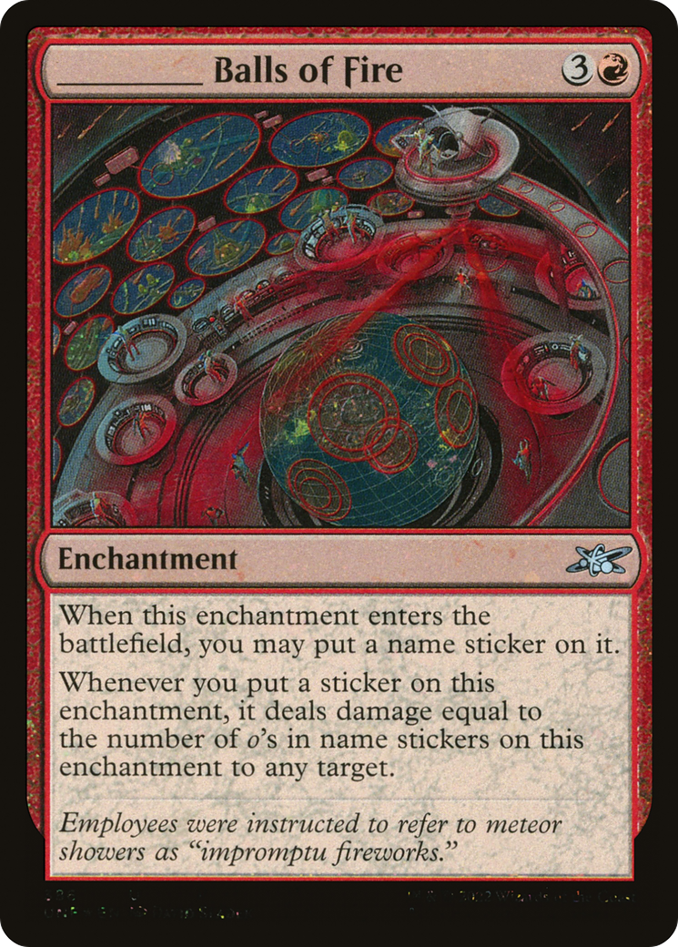_____ Balls of Fire (UNF-386) - Unfinity Foil - Premium MTG Single from Wizards of the Coast - Just $0.26! Shop now at Game Crave Tournament Store