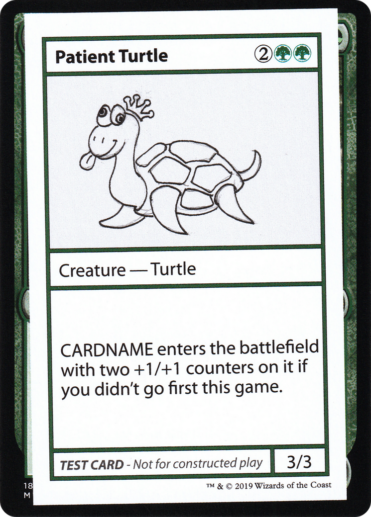 Patient Turtle (CMB2-082) - Mystery Booster Playtest Cards 2021 - Premium MTG Single from Wizards of the Coast - Just $0.08! Shop now at Game Crave Tournament Store