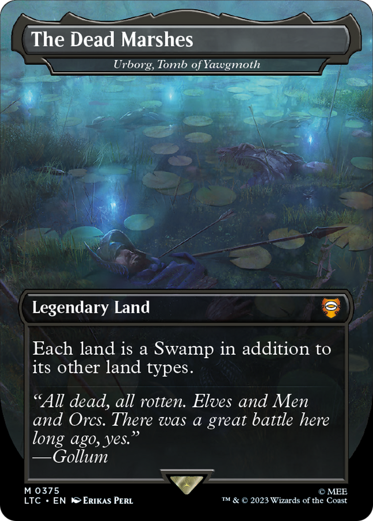 Urborg, Tomb of Yawgmoth (LTC-375) - Tales of Middle-earth Commander / The Dead Marshes (Borderless) Foil - Premium MTG Single from Wizards of the Coast - Just $83.79! Shop now at Game Crave Tournament Store