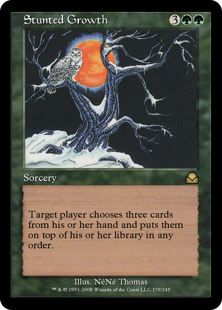 Stunted Growth (ME2-179) - Masters Edition II - Premium MTG Single from Wizards of the Coast - Just $0! Shop now at Game Crave Tournament Store