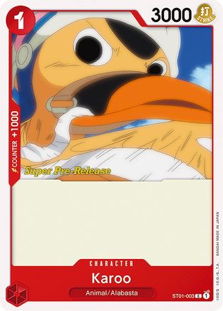 Karoo (ST01-003) - Super Pre-Release Starter Deck 1: Straw Hat Crew - Premium One Piece Single from Bandai - Just $0.20! Shop now at Game Crave Tournament Store