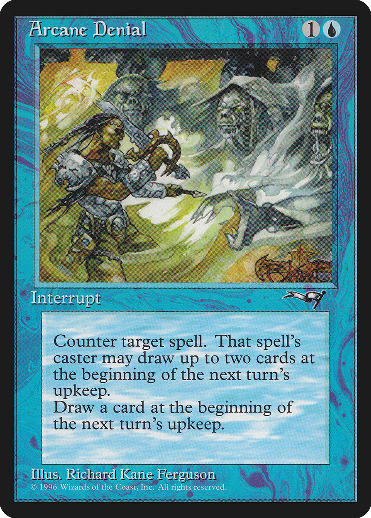 Arcane Denial (ALL-22B) - Alliances - Premium MTG Single from Wizards of the Coast - Just $0.49! Shop now at Game Crave Tournament Store