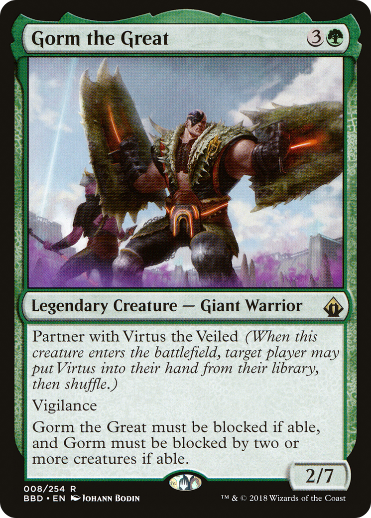 Gorm the Great (BBD-008) - Battlebond Foil - Premium MTG Single from Wizards of the Coast - Just $0.37! Shop now at Game Crave Tournament Store
