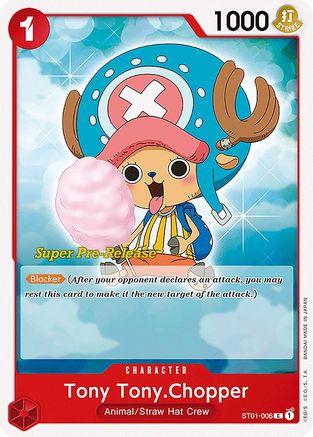 Tony Tony.Chopper (ST01-006) - Super Pre-Release Starter Deck 1: Straw Hat Crew - Premium One Piece Single from Bandai - Just $0.44! Shop now at Game Crave Tournament Store