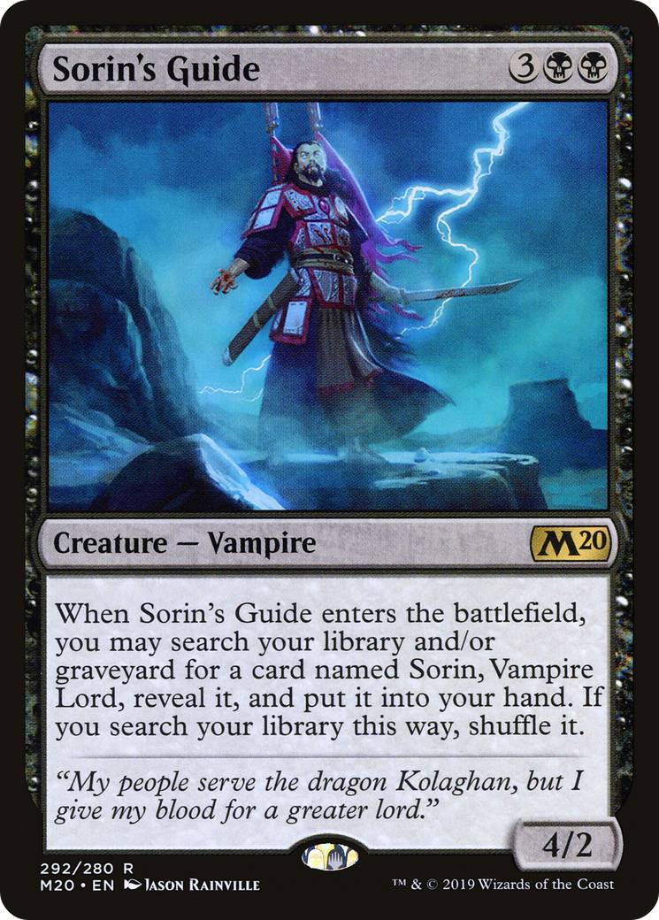 Sorin's Guide (M20-292) - Core Set 2020 - Premium MTG Single from Wizards of the Coast - Just $0.08! Shop now at Game Crave Tournament Store