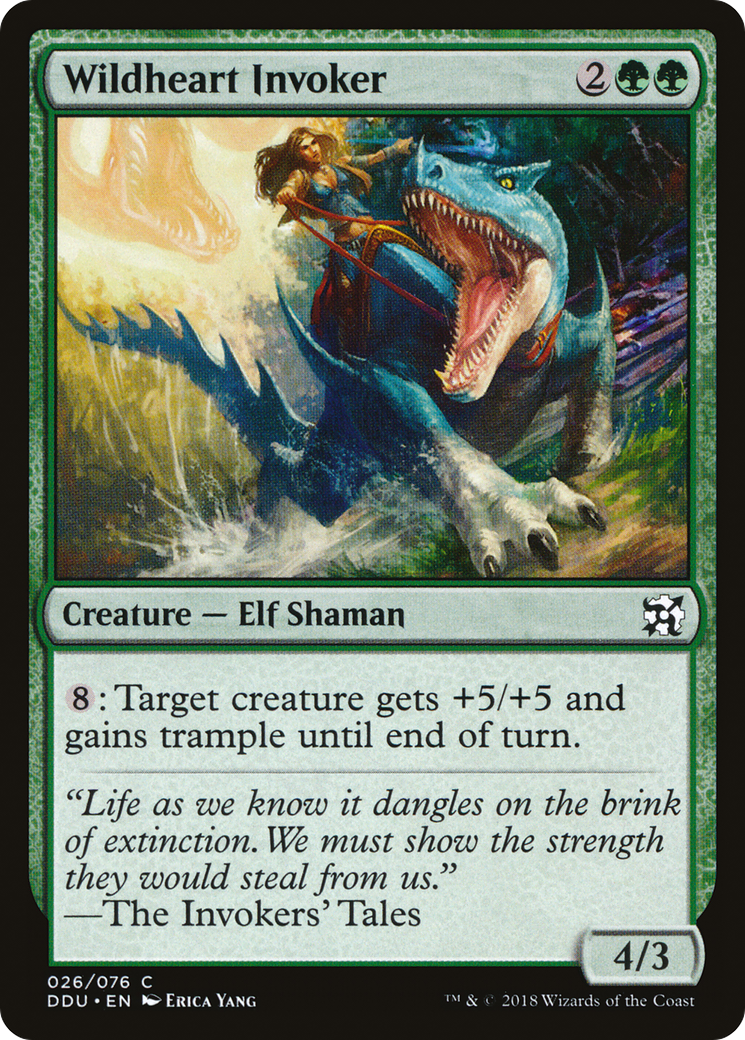 Wildheart Invoker (DDU-026) - Duel Decks: Elves vs. Inventors - Premium MTG Single from Wizards of the Coast - Just $0.08! Shop now at Game Crave Tournament Store