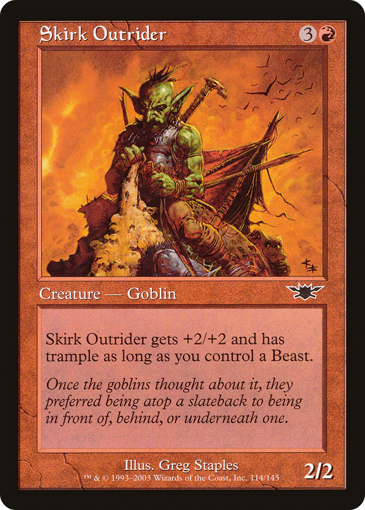 Skirk Outrider (LGN-114) - Legions - Premium MTG Single from Wizards of the Coast - Just $0.08! Shop now at Game Crave Tournament Store