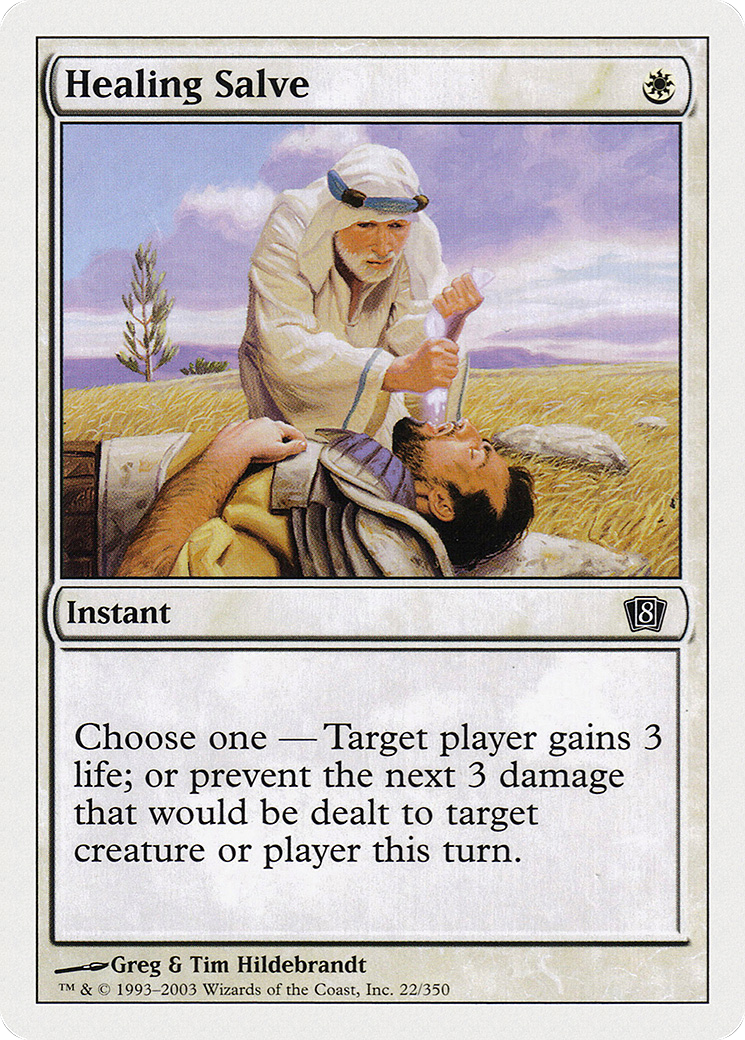 Healing Salve (8ED-022) - Eighth Edition - Premium MTG Single from Wizards of the Coast - Just $0.25! Shop now at Game Crave Tournament Store