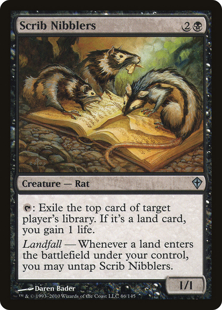 Scrib Nibblers (WWK-066) - Worldwake Foil - Premium MTG Single from Wizards of the Coast - Just $0.54! Shop now at Game Crave Tournament Store