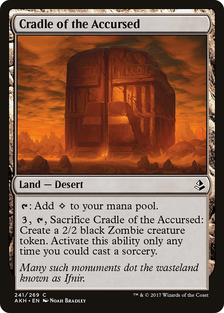 Cradle of the Accursed (AKH-241) - Amonkhet Foil - Premium MTG Single from Wizards of the Coast - Just $0.73! Shop now at Game Crave Tournament Store