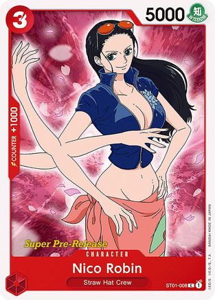 Nico Robin (ST01-008) - Super Pre-Release Starter Deck 1: Straw Hat Crew - Premium One Piece Single from Bandai - Just $0.33! Shop now at Game Crave Tournament Store