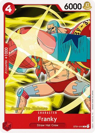 Franky (ST01-010) - Super Pre-Release Starter Deck 1: Straw Hat Crew - Premium One Piece Single from Bandai - Just $0.38! Shop now at Game Crave Tournament Store