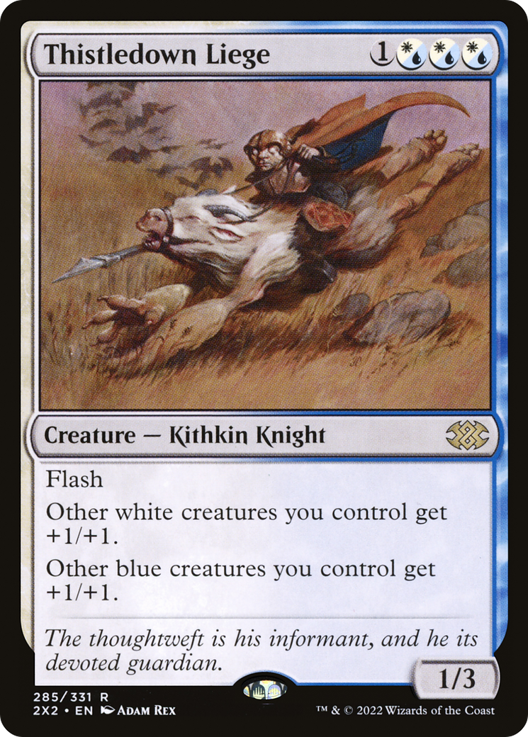Thistledown Liege (2X2-285) - Double Masters 2022 - Premium MTG Single from Wizards of the Coast - Just $0.63! Shop now at Game Crave Tournament Store
