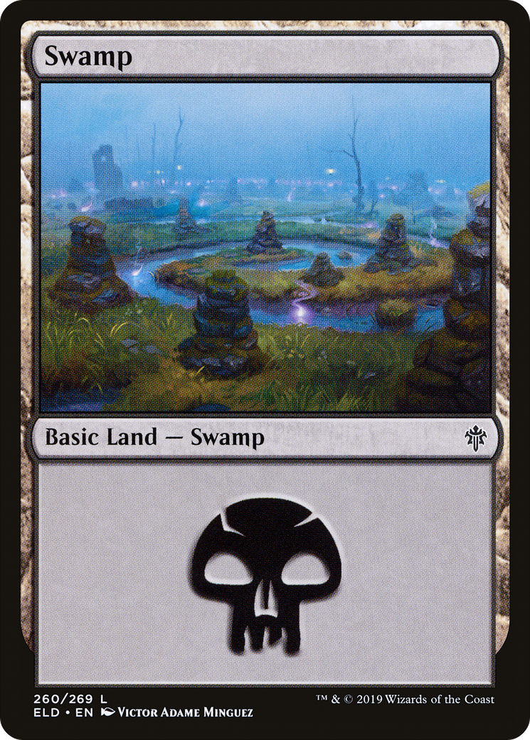 Swamp (ELD-260) - Throne of Eldraine - Premium MTG Single from Wizards of the Coast - Just $0.08! Shop now at Game Crave Tournament Store
