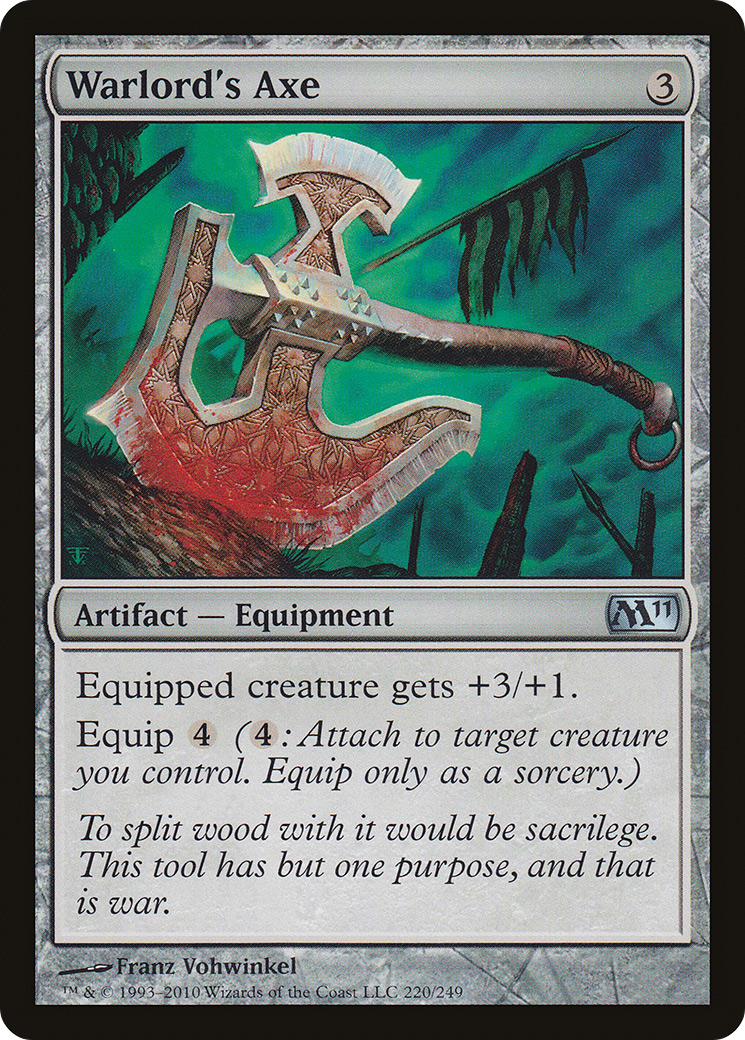 Warlord's Axe (M11-220) - Magic 2011 Foil - Premium MTG Single from Wizards of the Coast - Just $0.08! Shop now at Game Crave Tournament Store
