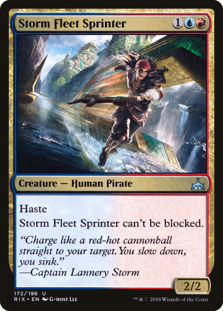 Storm Fleet Sprinter (RIX-172) - Rivals of Ixalan Foil - Premium MTG Single from Wizards of the Coast - Just $0.36! Shop now at Game Crave Tournament Store