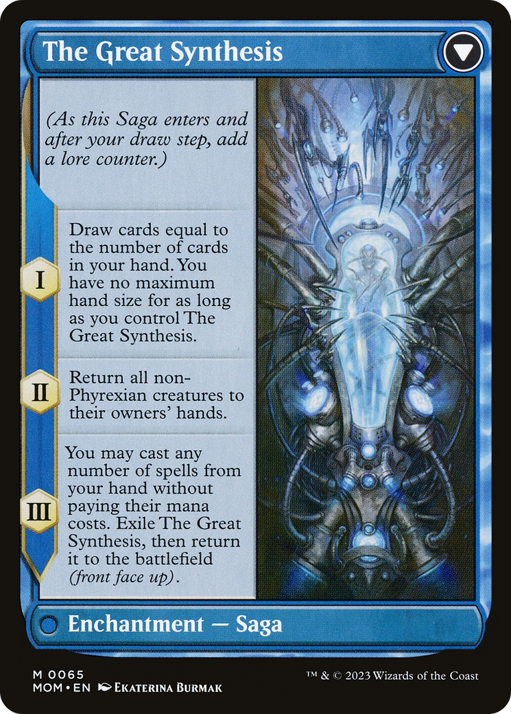 Jin-Gitaxias // The Great Synthesis (MOM-065) - March of the Machine - Premium MTG Single from Wizards of the Coast - Just $5.06! Shop now at Game Crave Tournament Store