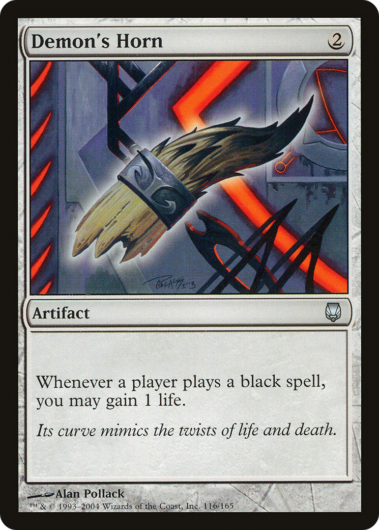 Demon's Horn (DST-116) - Darksteel - Premium MTG Single from Wizards of the Coast - Just $0.08! Shop now at Game Crave Tournament Store