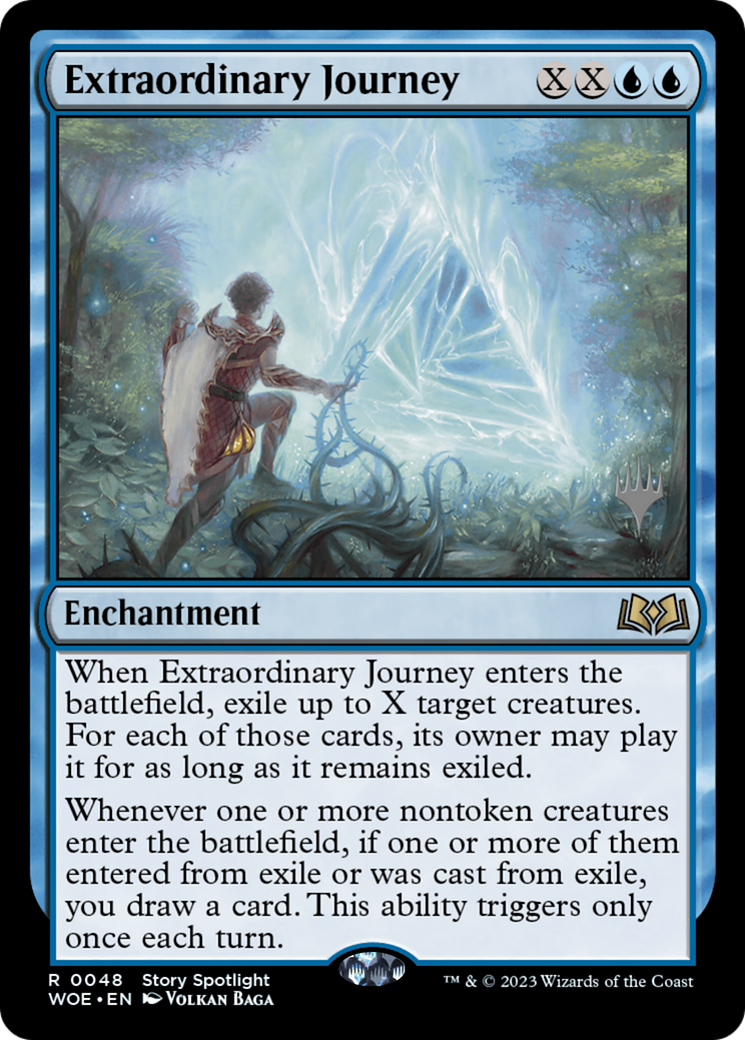Extraordinary Journey (PWOE-48P) - Wilds of Eldraine Promos - Premium MTG Single from Wizards of the Coast - Just $0.08! Shop now at Game Crave Tournament Store