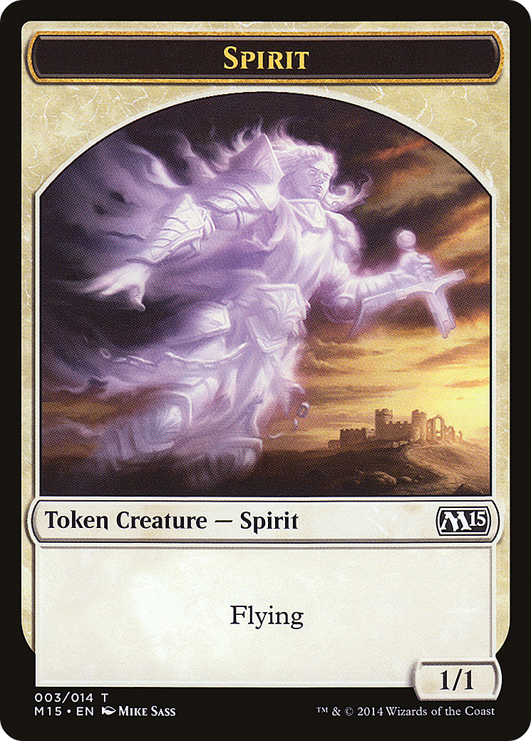 Spirit (TM15-003) - Magic 2015 Tokens - Premium MTG Single from Wizards of the Coast - Just $0.25! Shop now at Game Crave Tournament Store