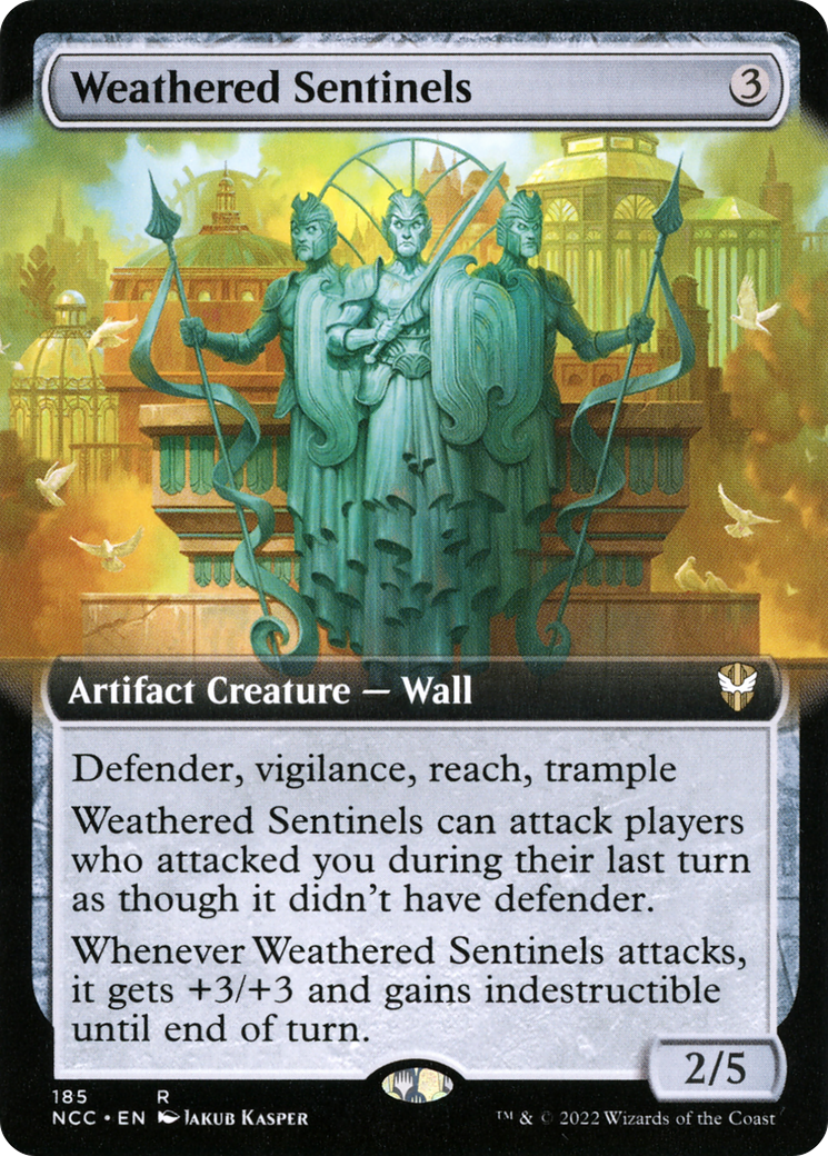Weathered Sentinels (NCC-185) - New Capenna Commander: (Extended Art) - Premium MTG Single from Wizards of the Coast - Just $7.23! Shop now at Game Crave Tournament Store